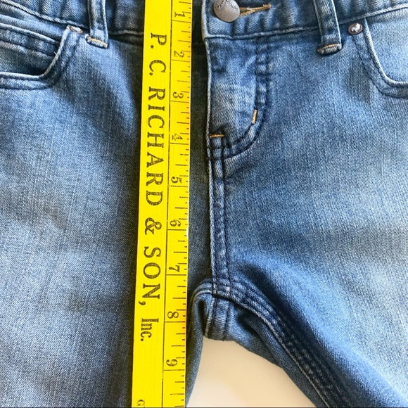 🌸Free People🌸 Side Striped Skinny Jeans Size 26 Blue - Picture 8 of 10